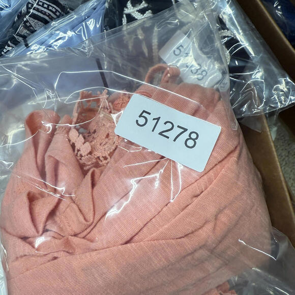 Self Esteem Blouse Women 2X Plus Pink Cold Shoulder Short Sleeve Spaghetti Strap - Picture 7 of 7